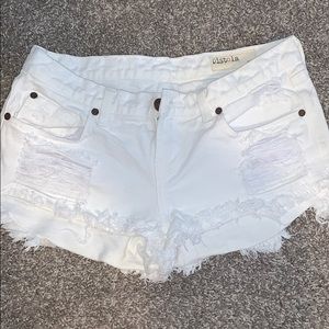 Worn Pistola brand jean shorts! Size XS